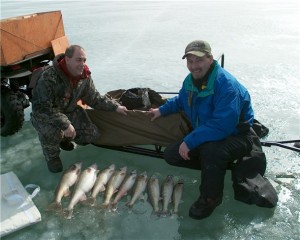 No matter how cold it is. This is the time of year walleye start schooling